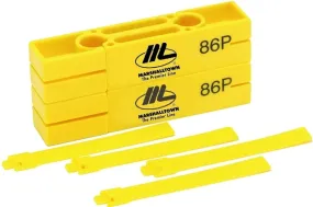 Marshalltown 86P Line Block and Twig, 5 in L, 2-1/4 in W, HDPE, Bright Yellow :EA: QUANTITY: 1