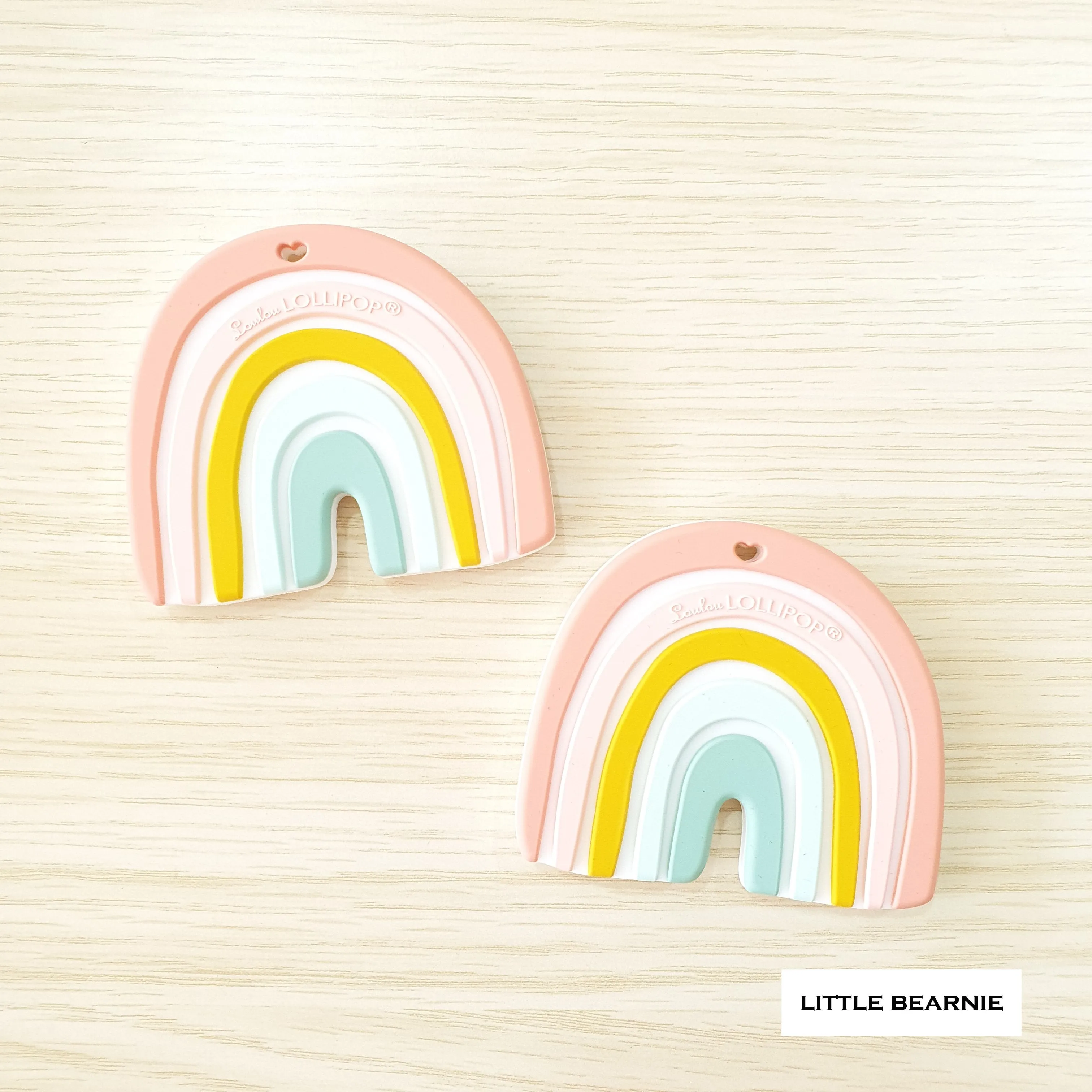 Modern Baby Teether - Pastel Rainbow