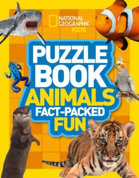 National Geographic Kids - Puzzle Book Animals: Brain-tickling quizzes, sudokus, crosswords and wordsearches