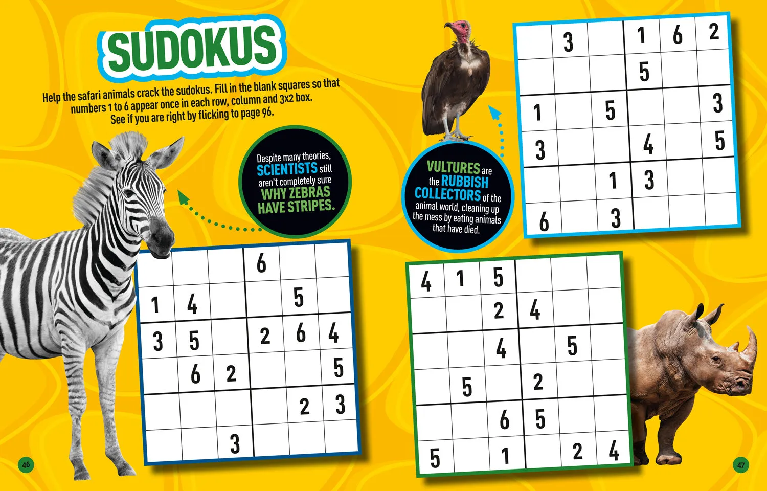 National Geographic Kids - Puzzle Book Animals: Brain-tickling quizzes, sudokus, crosswords and wordsearches