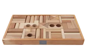 Natural Blocks in Tray - 54 pcs