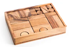 Natural Wooden Building Block Set
