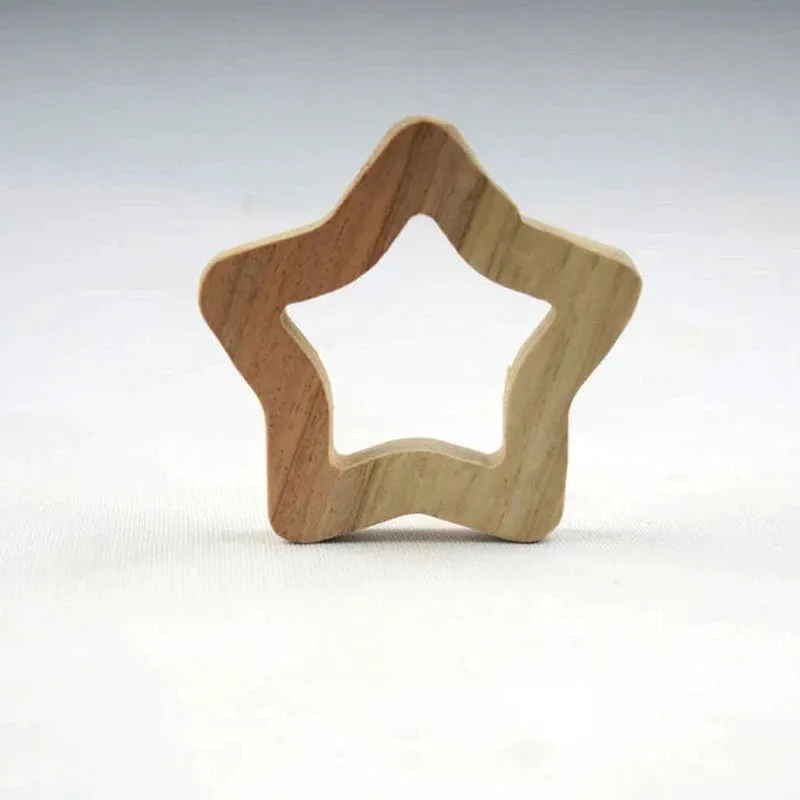 Neem Wood Teether - Star   Moon