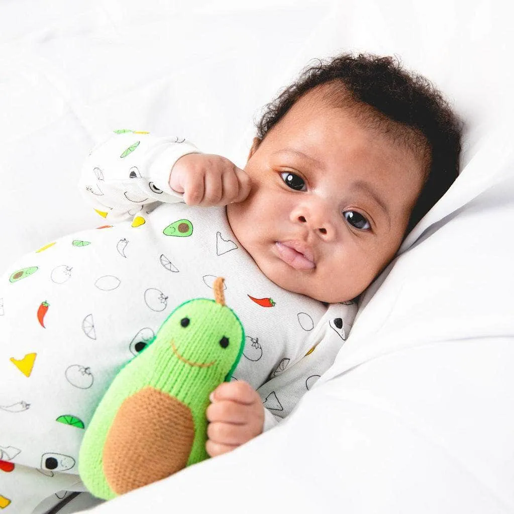 Organic Baby Gift Set | Hot Sauce & Avocado Rattles