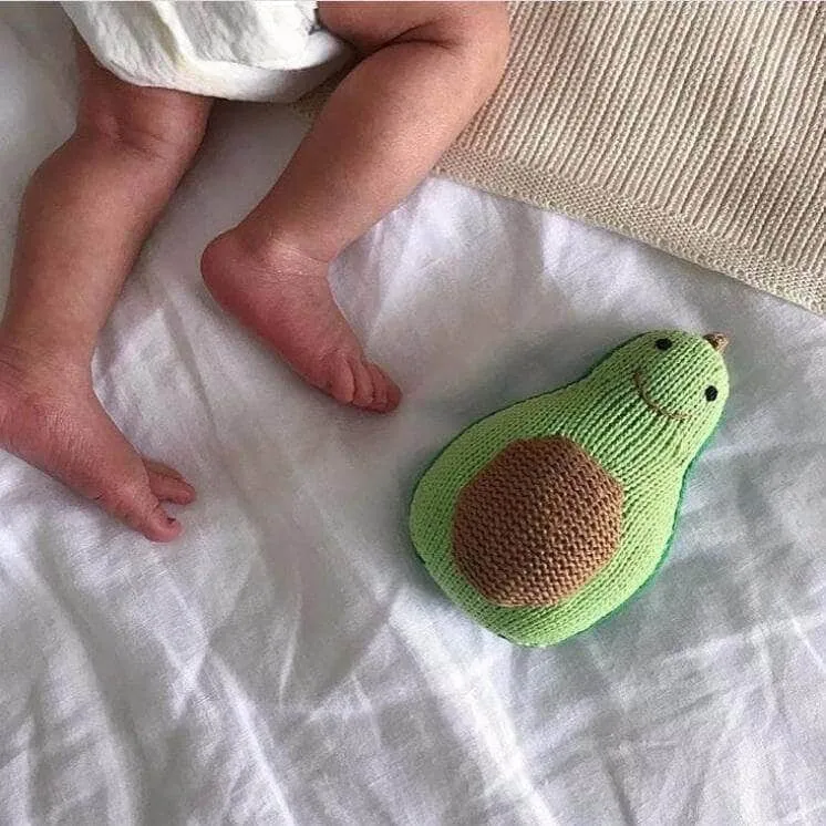 Organic Baby Gift Set | Hot Sauce & Avocado Rattles