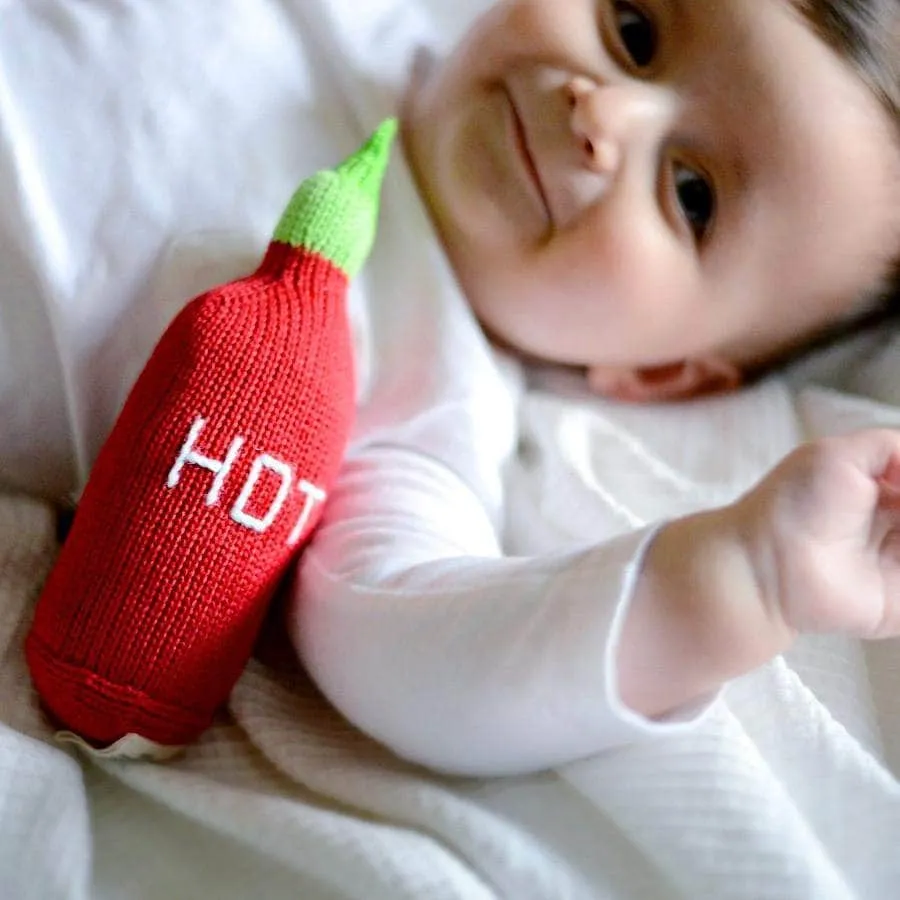 Organic Baby Gift Set | Hot Sauce & Avocado Rattles