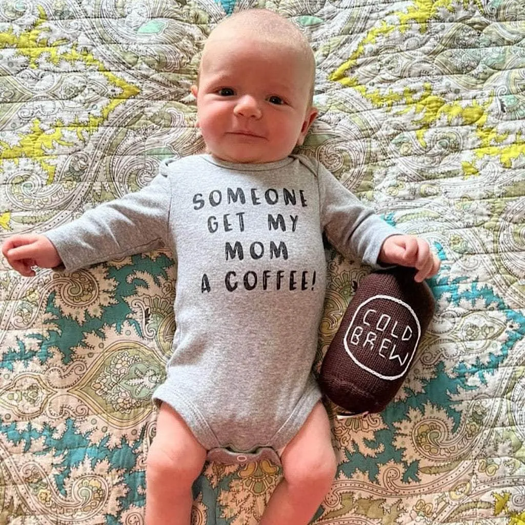 Organic Baby Toys - Newborn Rattles | Cold Brew Coffee by Estella