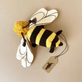Organic Cotton Bumble Bee Rattle