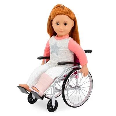 Our Generation Heals on Wheels - Wheelchair Accessory Set for 18"  Posable Dolls