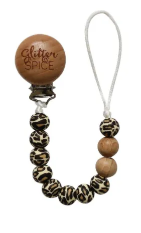 Pacifier Clip-Leopard