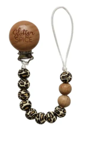 Pacifier Clip-Leopard