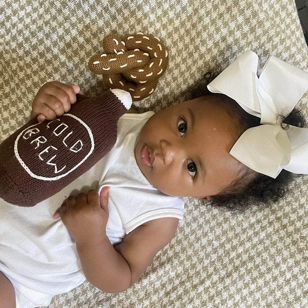 Pretzel Baby Rattle Toy