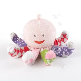 "Mrs. Sock T. Pus" Plush Plus Octopus with 4 Pairs of Socks - Pink