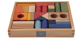Rainbow Blocks in Tray - 30 pcs