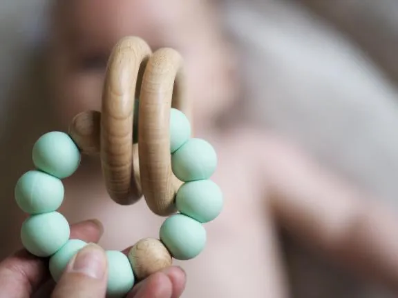 Rattle Silicone Teether