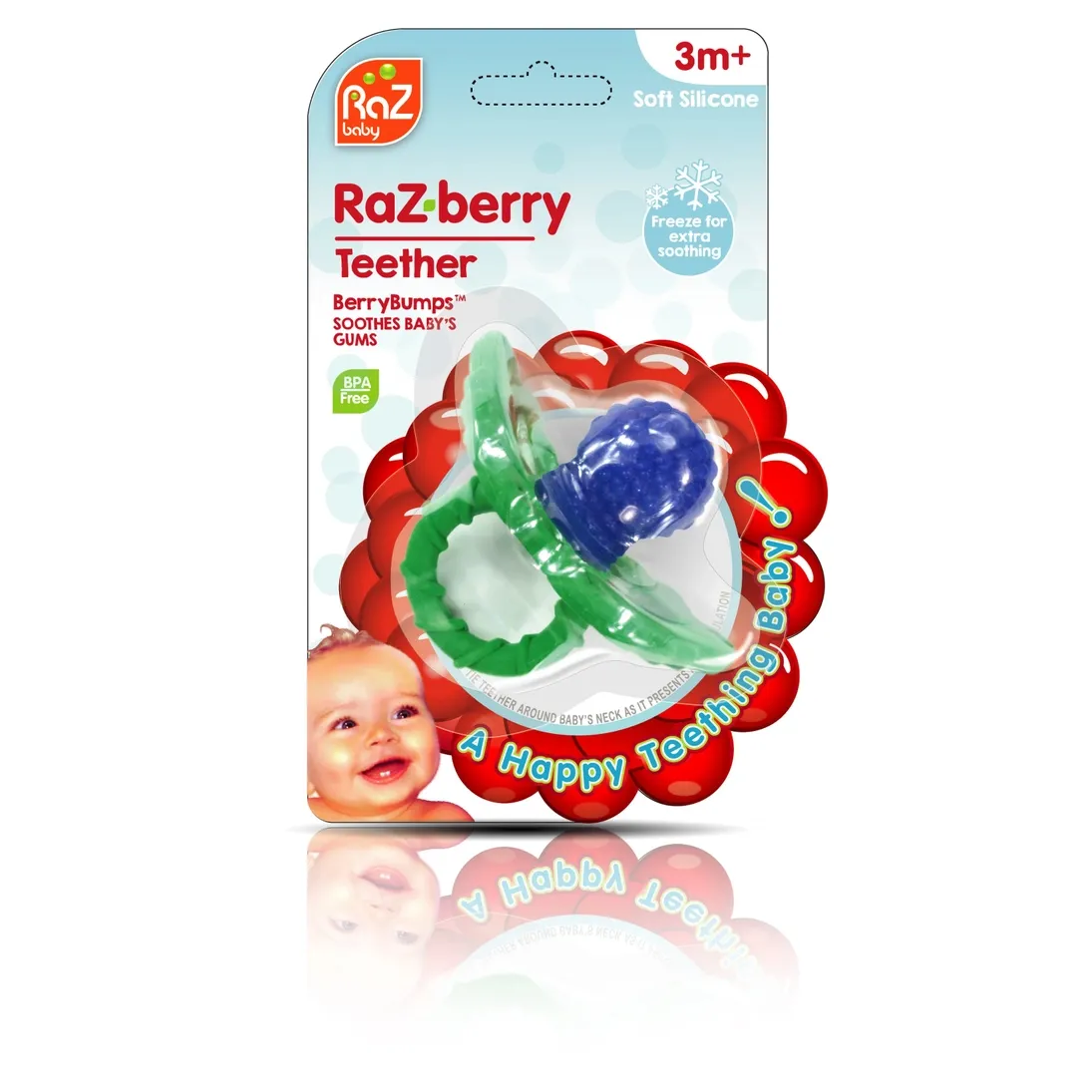 RaZbaby RaZberry Silicone Teethers