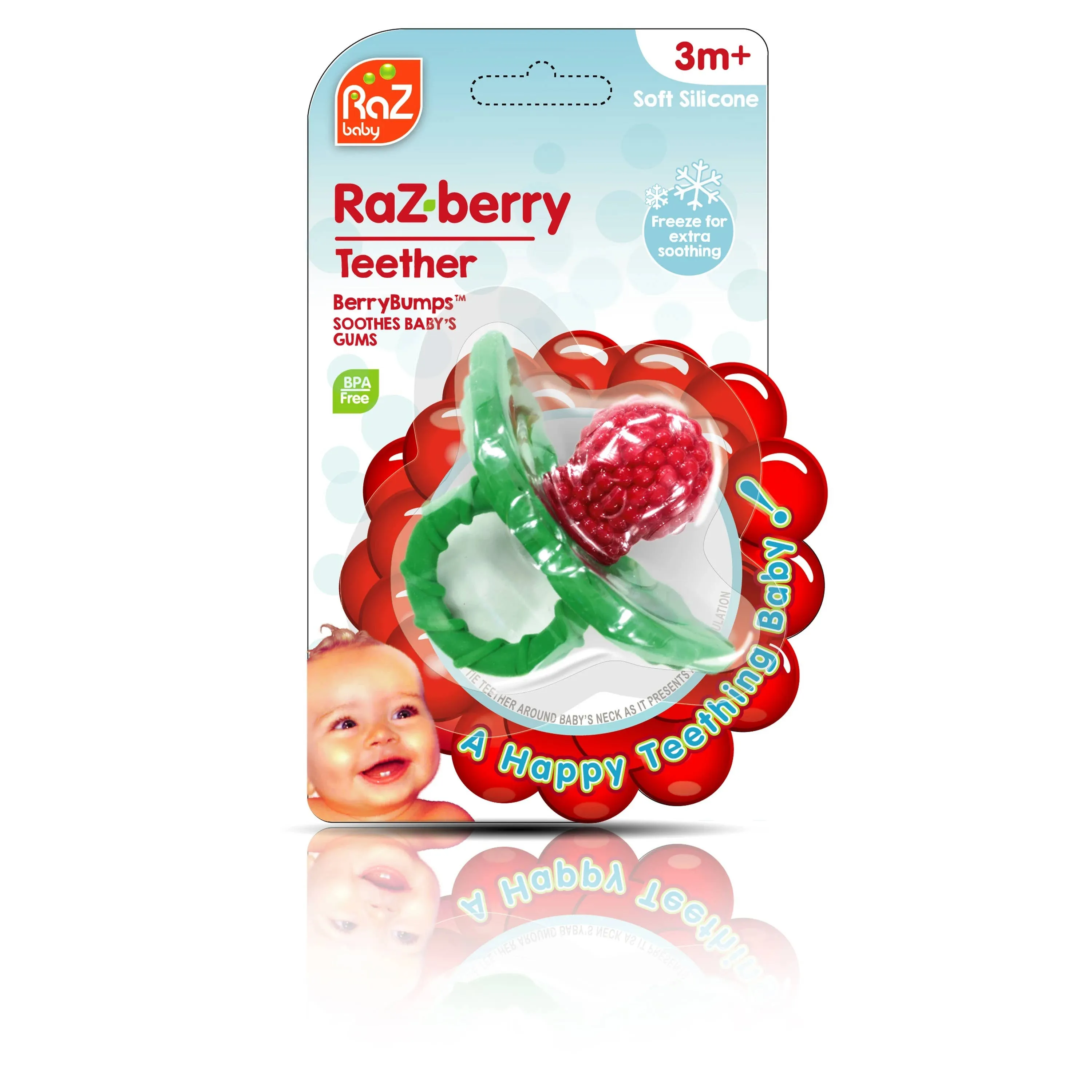 RaZbaby RaZberry Silicone Teethers
