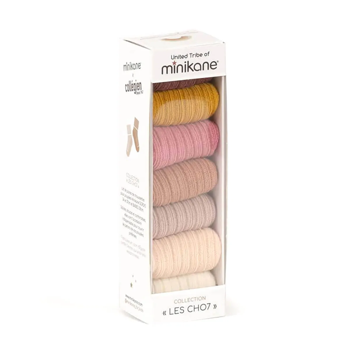 Semainier Socks (28cm & 34cm Doll) in Port Grimaud by Minikane X Collegien