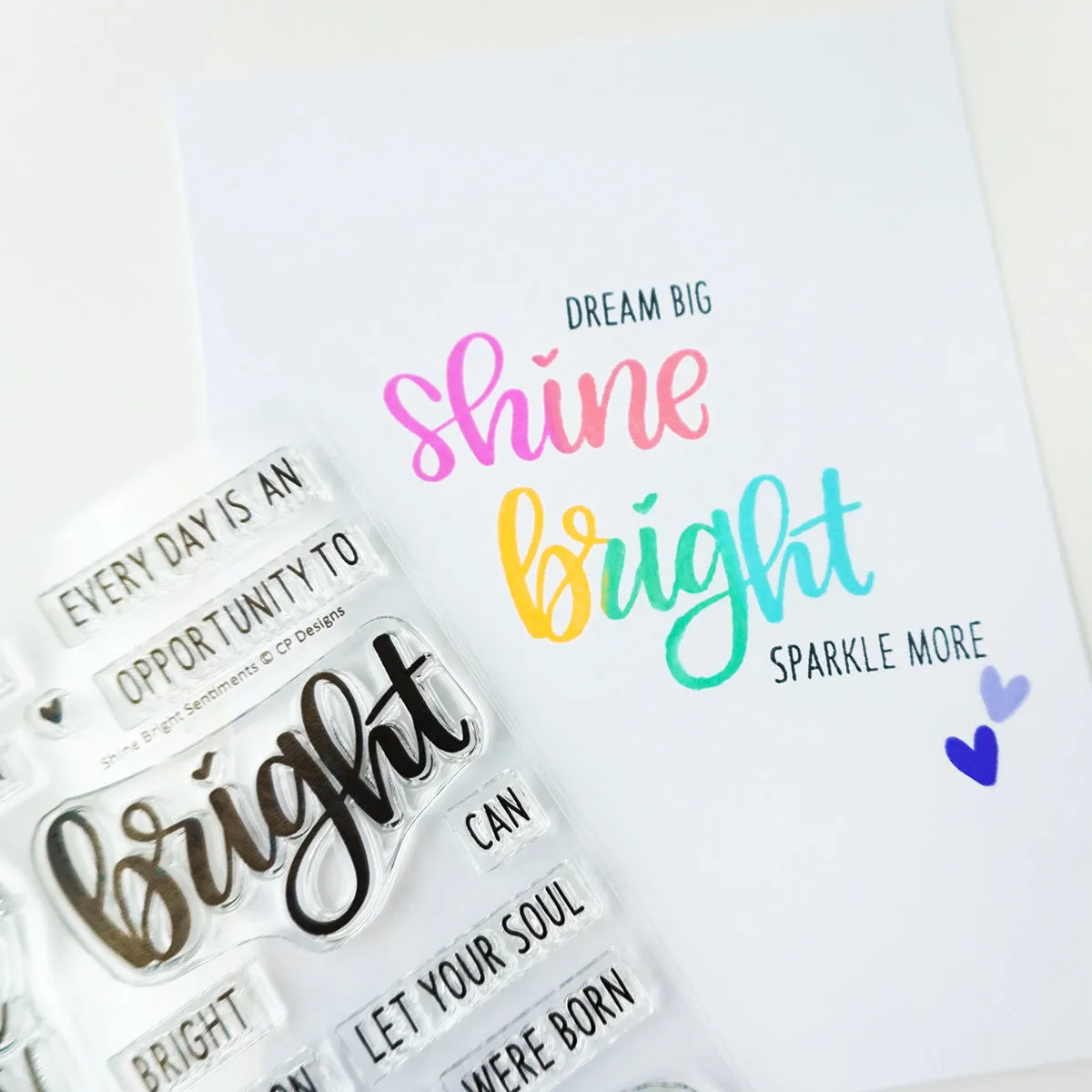Shine Bright Sentiments Stamp Set