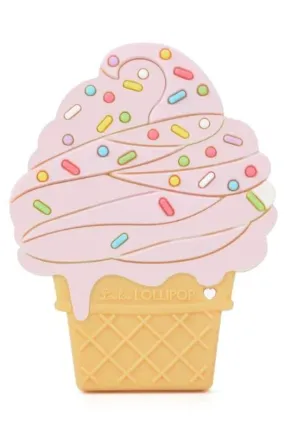 Silicone Teether Single - Strawberry Ice Cream