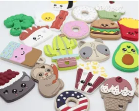 Silicone Teether Toys: Bacon N Eggs / yes