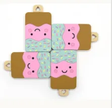 Silicone Teether Toys: Bacon N Eggs / yes