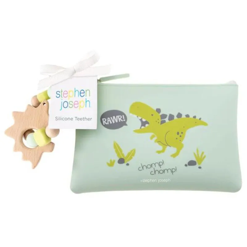 Silicone Teether with Pouch