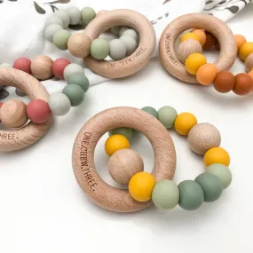 Single Rattle Silicone Teether | Australiana