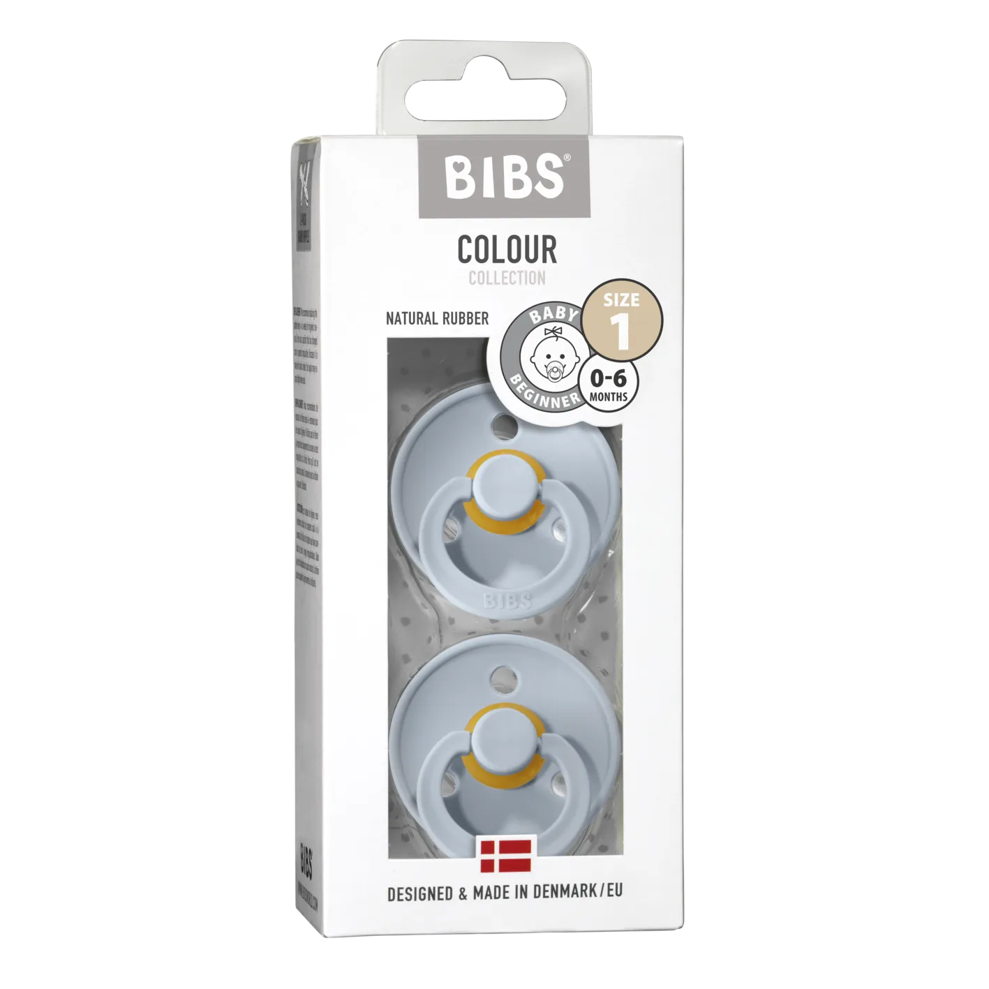 Soother - Pacifier - 100% Natural Rubber - Size 1 - Set Of 2
