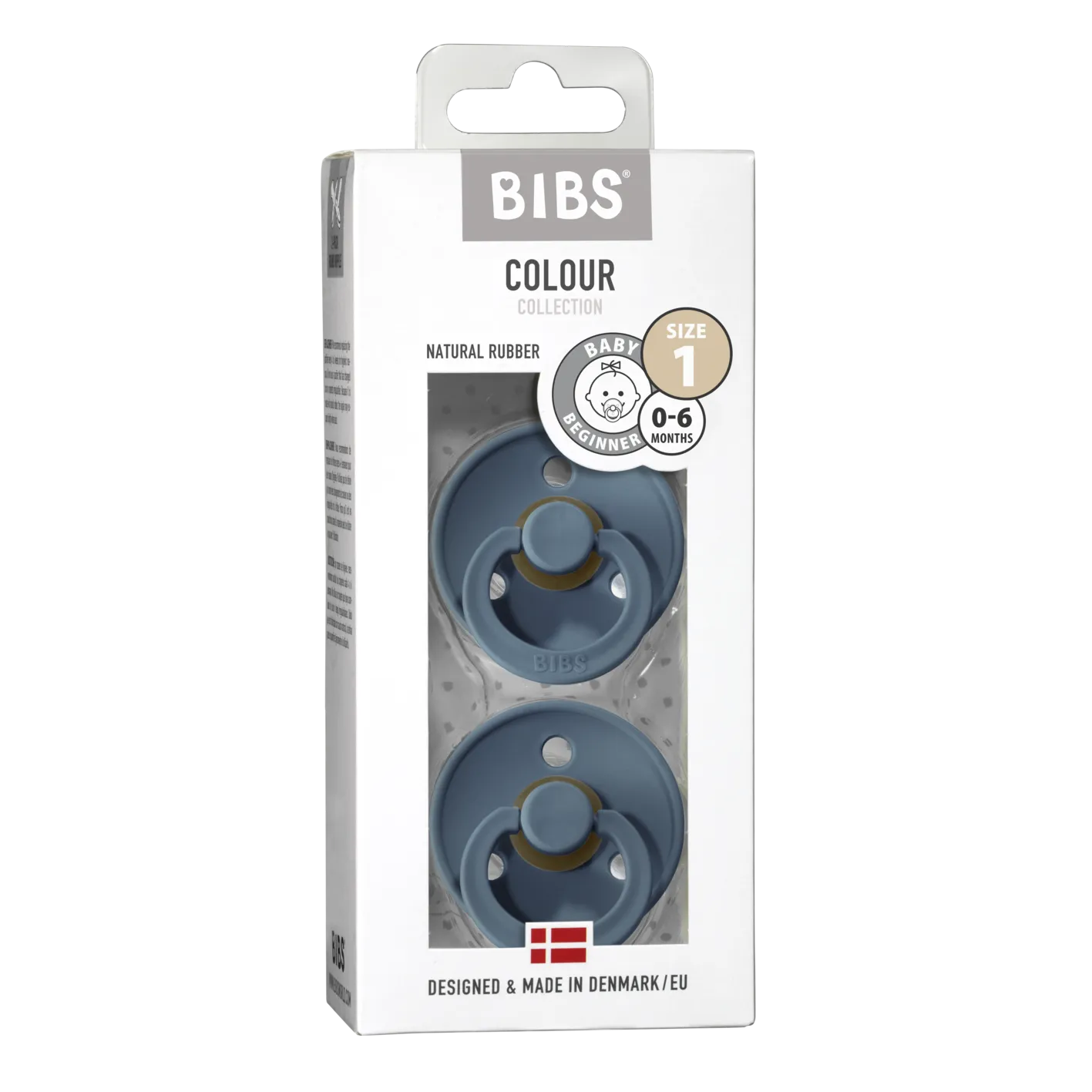 Soother - Pacifier - 100% Natural Rubber - Size 1 - Set Of 2
