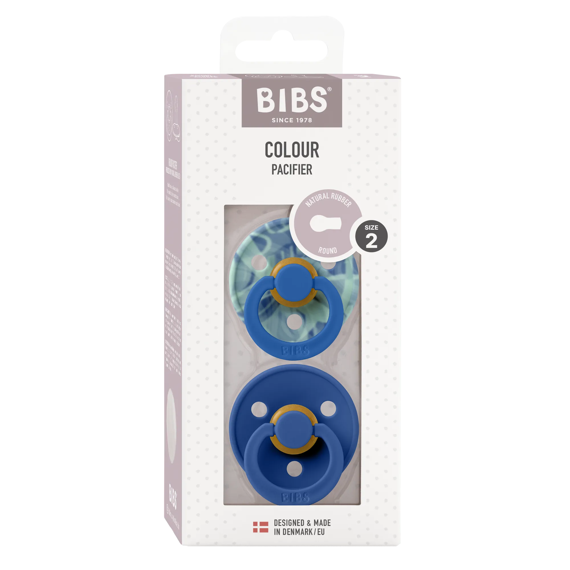 Soother - Pacifier - 100% Natural Rubber - Size 1 - Set Of 2