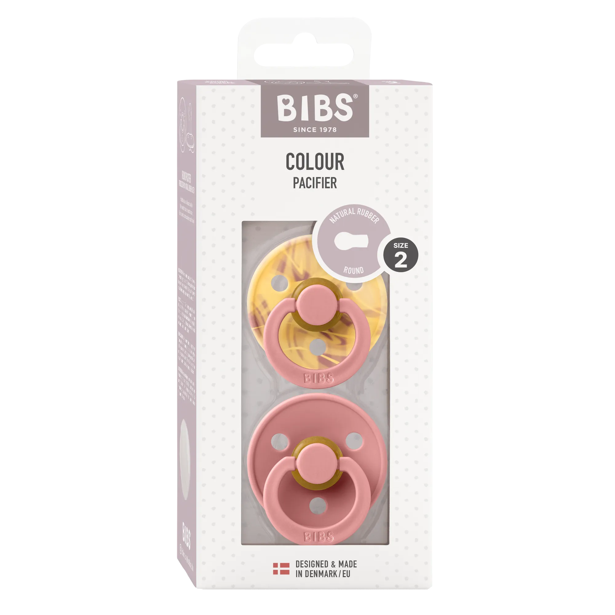 Soother - Pacifier - 100% Natural Rubber - Size 1 - Set Of 2