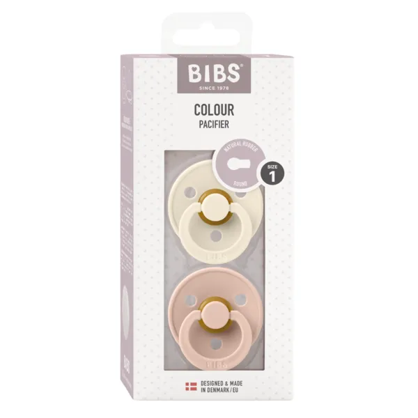 Soother - Pacifier - 100% Natural Rubber - Size 1 - Set Of 2