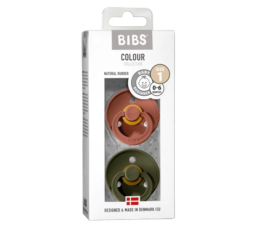 Soother - Pacifier - 100% Natural Rubber - Size 1 - Set Of 2
