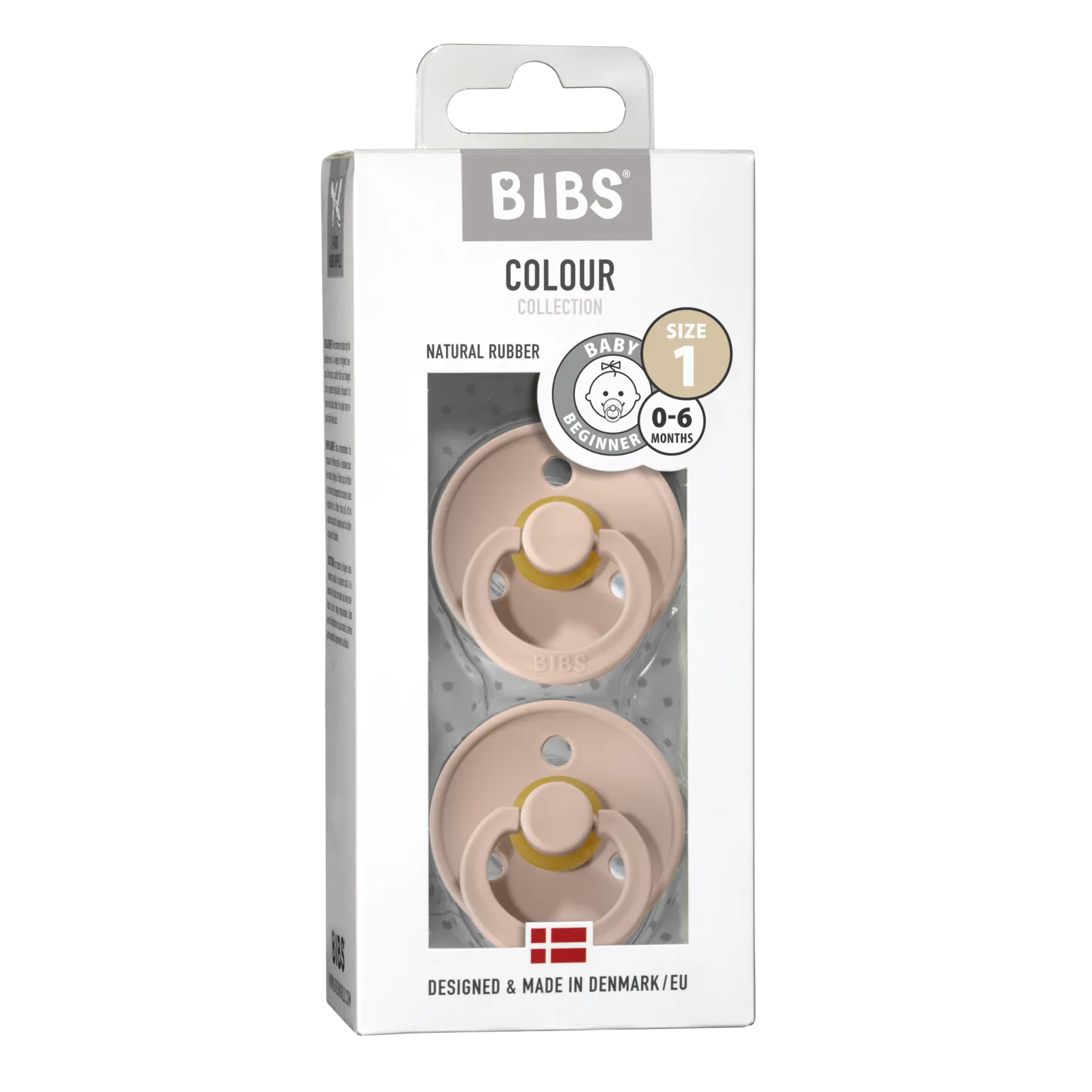 Soother - Pacifier - 100% Natural Rubber - Size 1 - Set Of 2