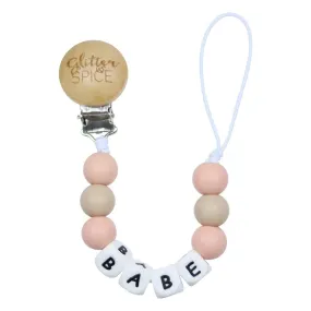 Statement Pacifier Clip - BABE