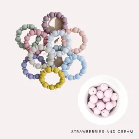 Three Hearts Adelia | Teether in Strawberries and Cream