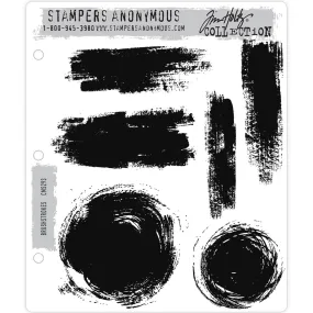 Tim Holtz Cling Stamps - BrushStrokes