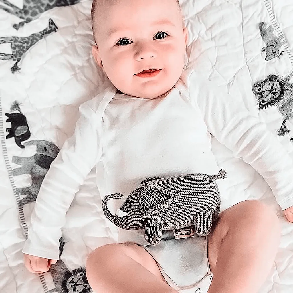 Toni Elephant Baby Rattle