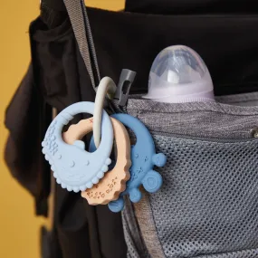 Trio Teether Lullaby Blue