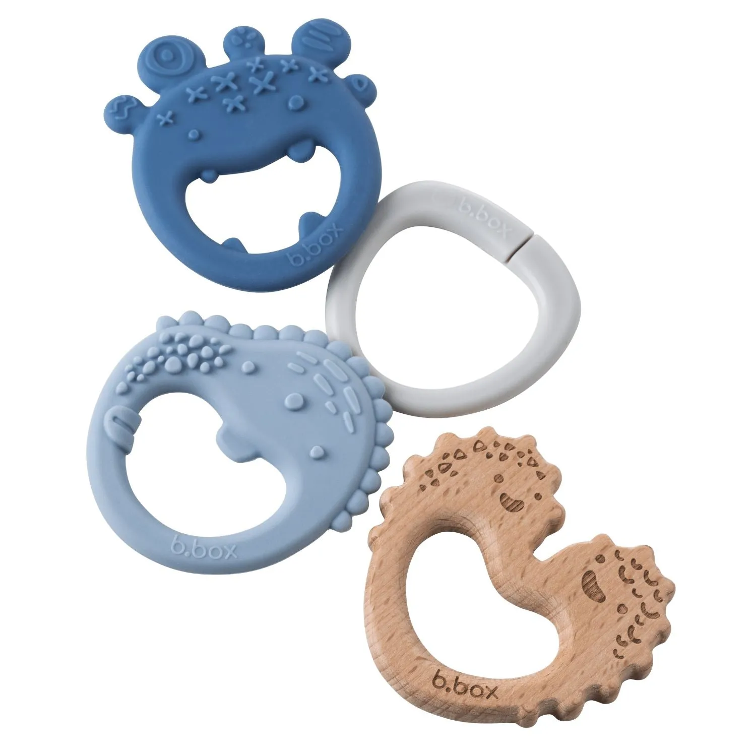 Trio Teether Lullaby Blue