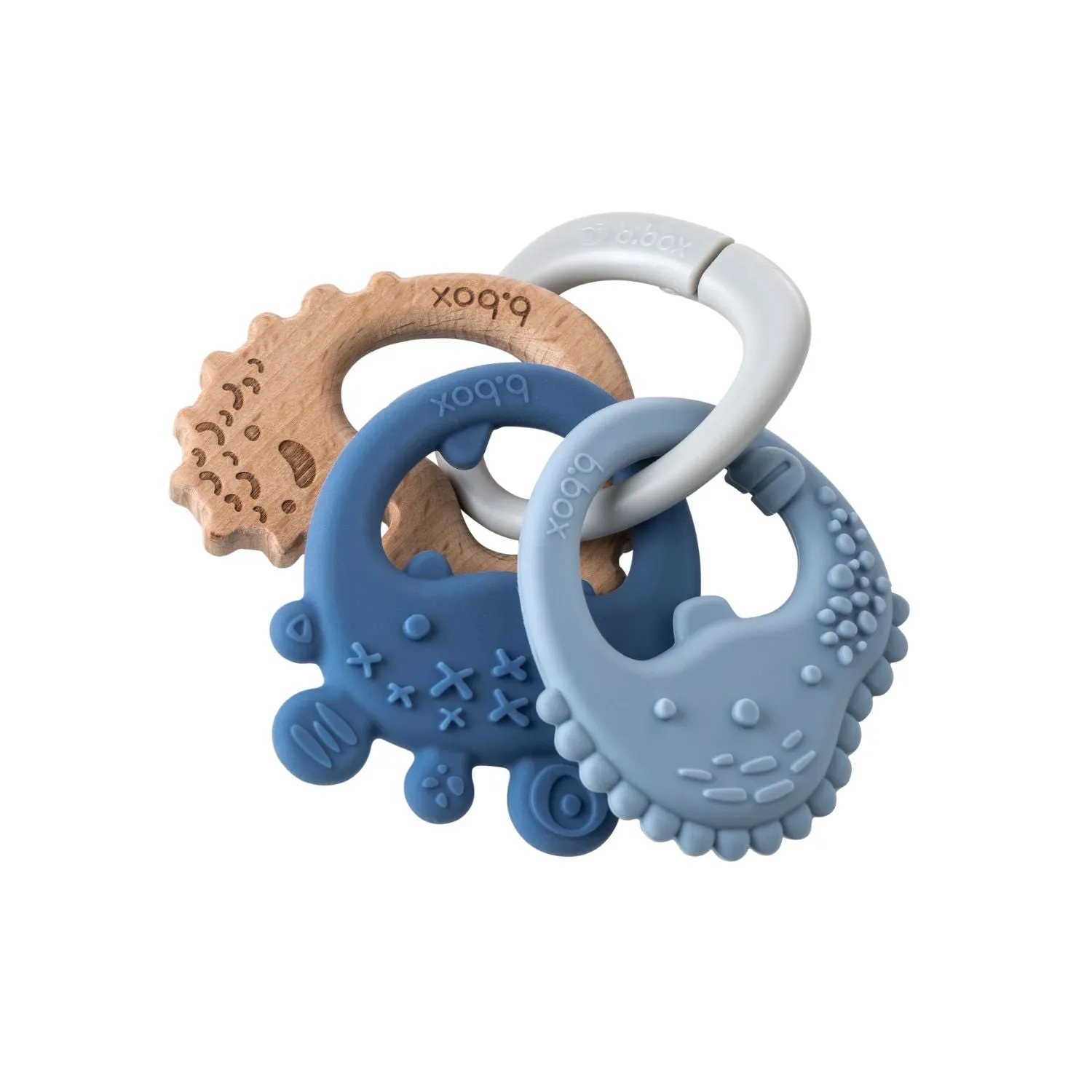Trio Teether Lullaby Blue