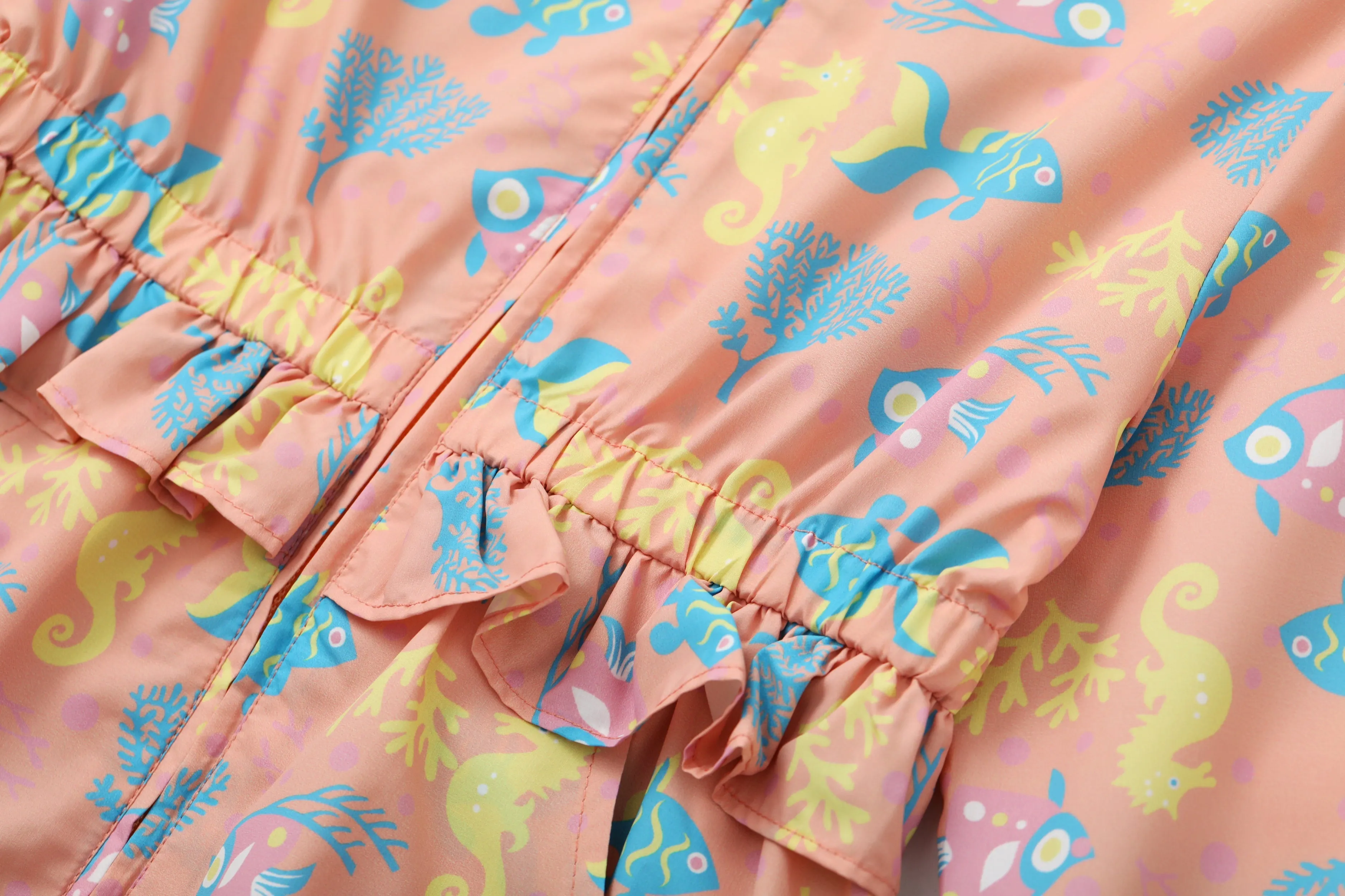 Vauva SS24 - Girls Long Sleeves Windbreaker (Sand Pink)