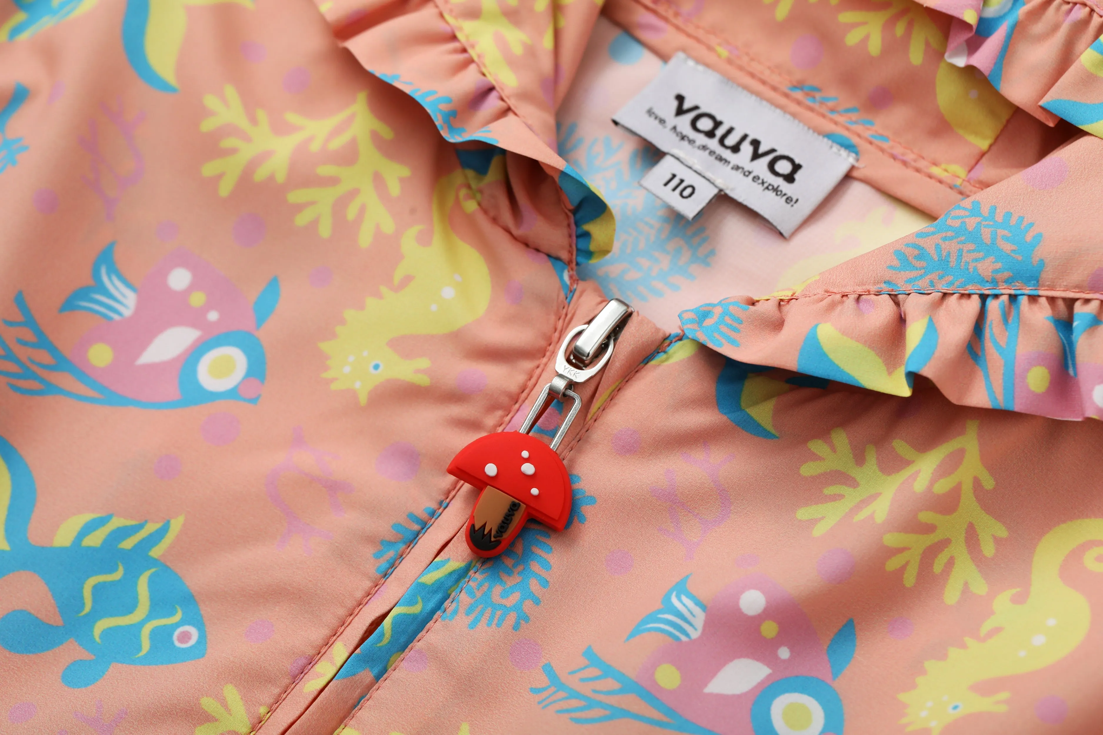 Vauva SS24 - Girls Long Sleeves Windbreaker (Sand Pink)