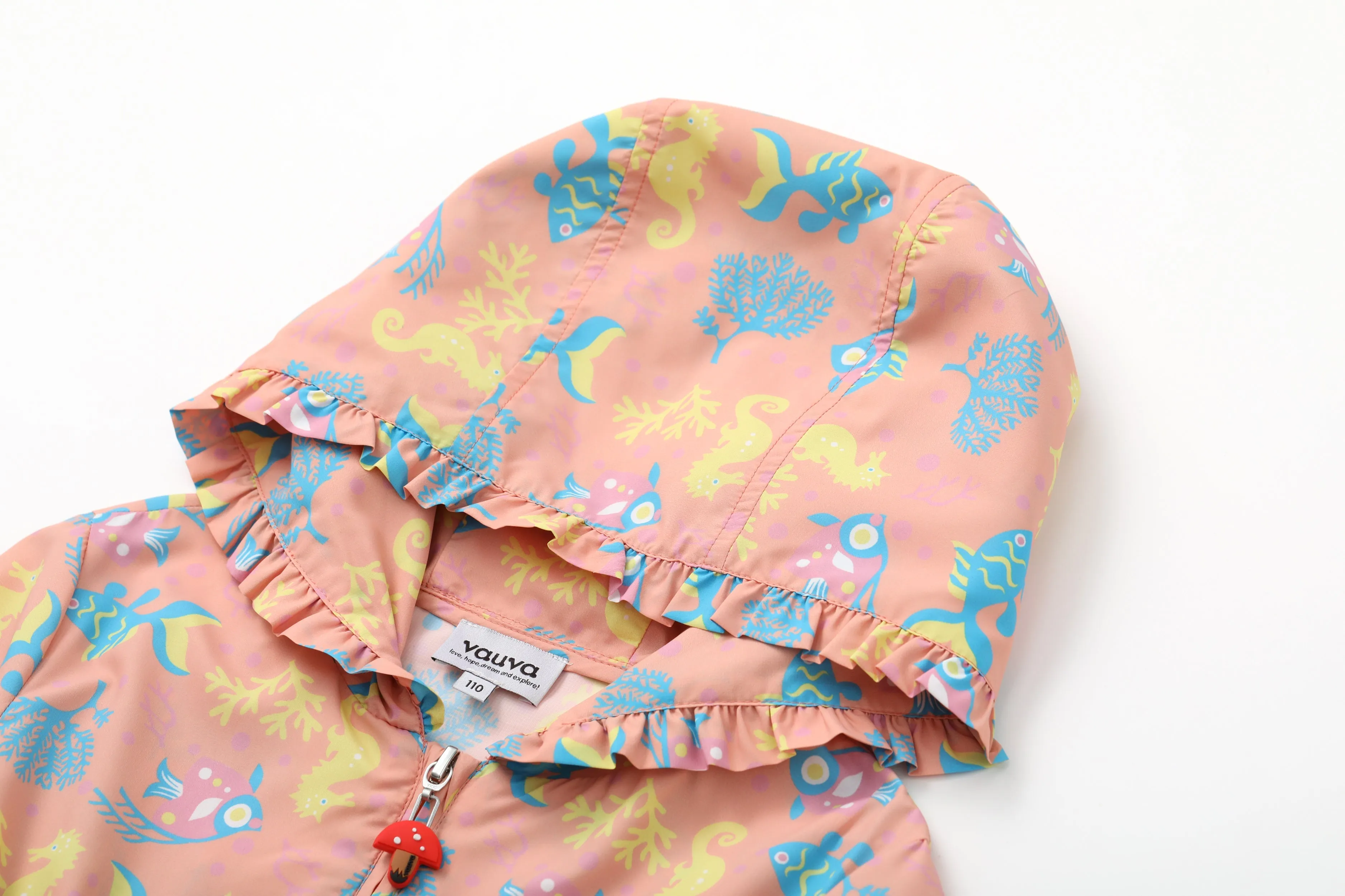 Vauva SS24 - Girls Long Sleeves Windbreaker (Sand Pink)