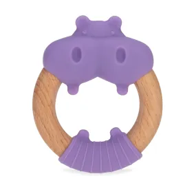 Wood and Silicone Natural Teether Loop