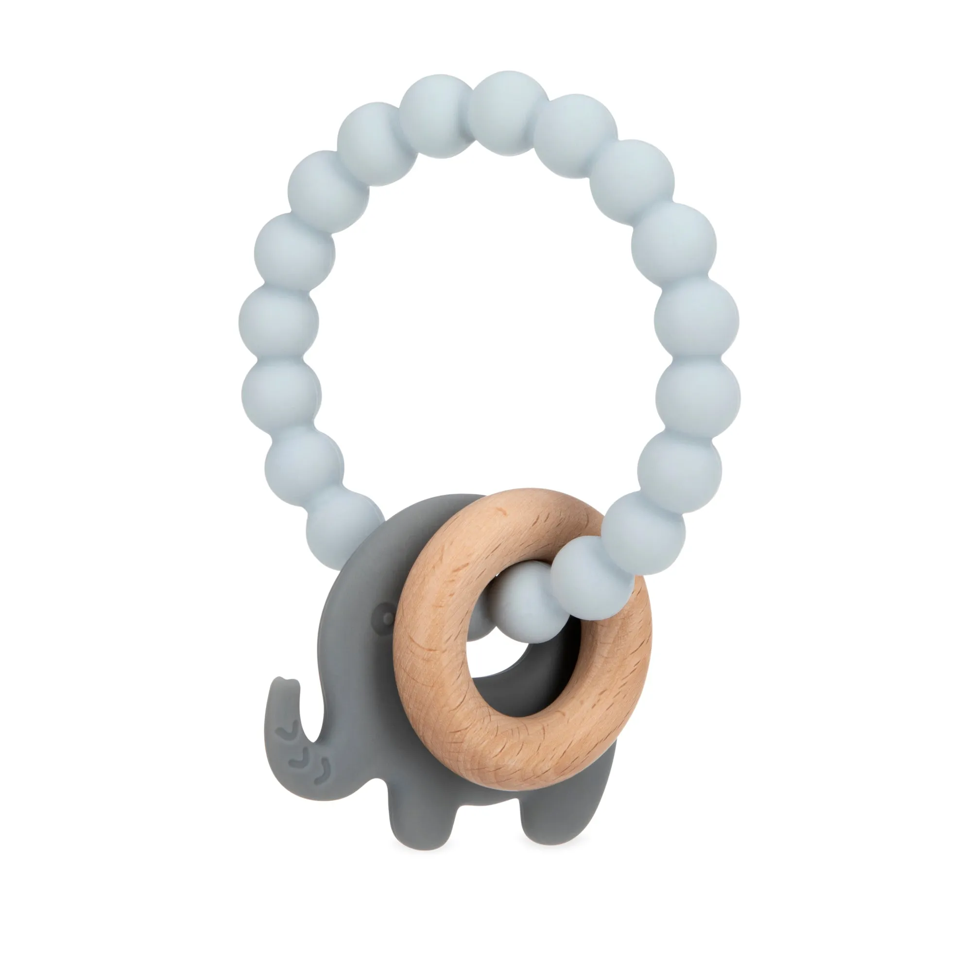 Wood and Silicone Natural Teething Ring