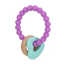 Wood and Silicone Natural Teething Ring