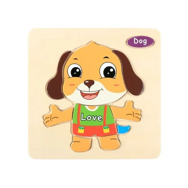 Wooden Puzzles for Kids Boys and Girls Set (40 pcs)