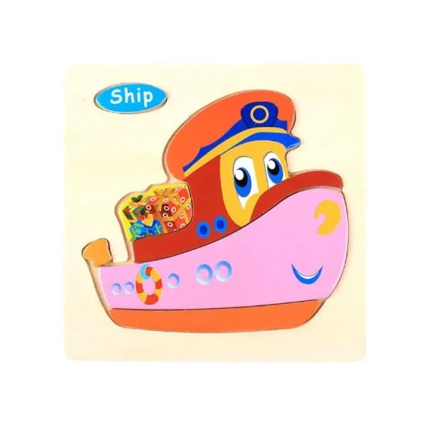 Wooden Puzzles for Kids Boys and Girls Set (40 pcs)